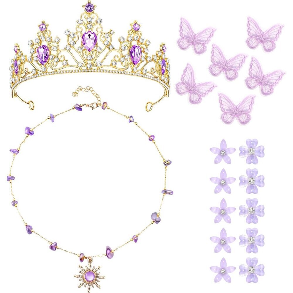 Princess Costume Set Alloy Rhinestones Jewelry Accessories for Women